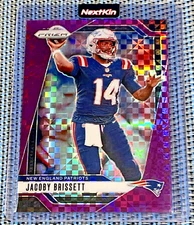 JACOBY BRISSETT 2024 PANINI PRIZM PURPLE POWER #194 SSP /49 NEW ENGLAND PATRIOTS
