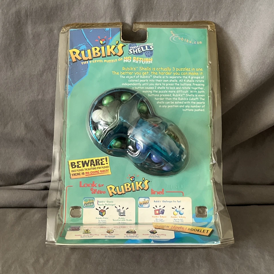 RUBIK'S TRIPLE CHALLENGE SHELLS NEW & SEALED Hasbro 2000 Rare - Image 2 of 4