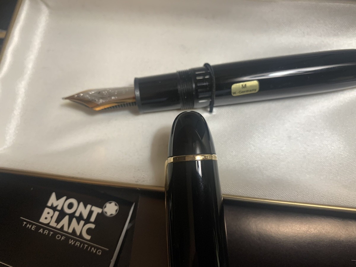 Vtg Mont Blanc 149 Meisterstuck 4810 14k 585 Fountain Pen Box Case