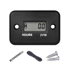 Yooreal Digital Hour Meter Maintenance for Motorcycle lawn mower Pressure washer
