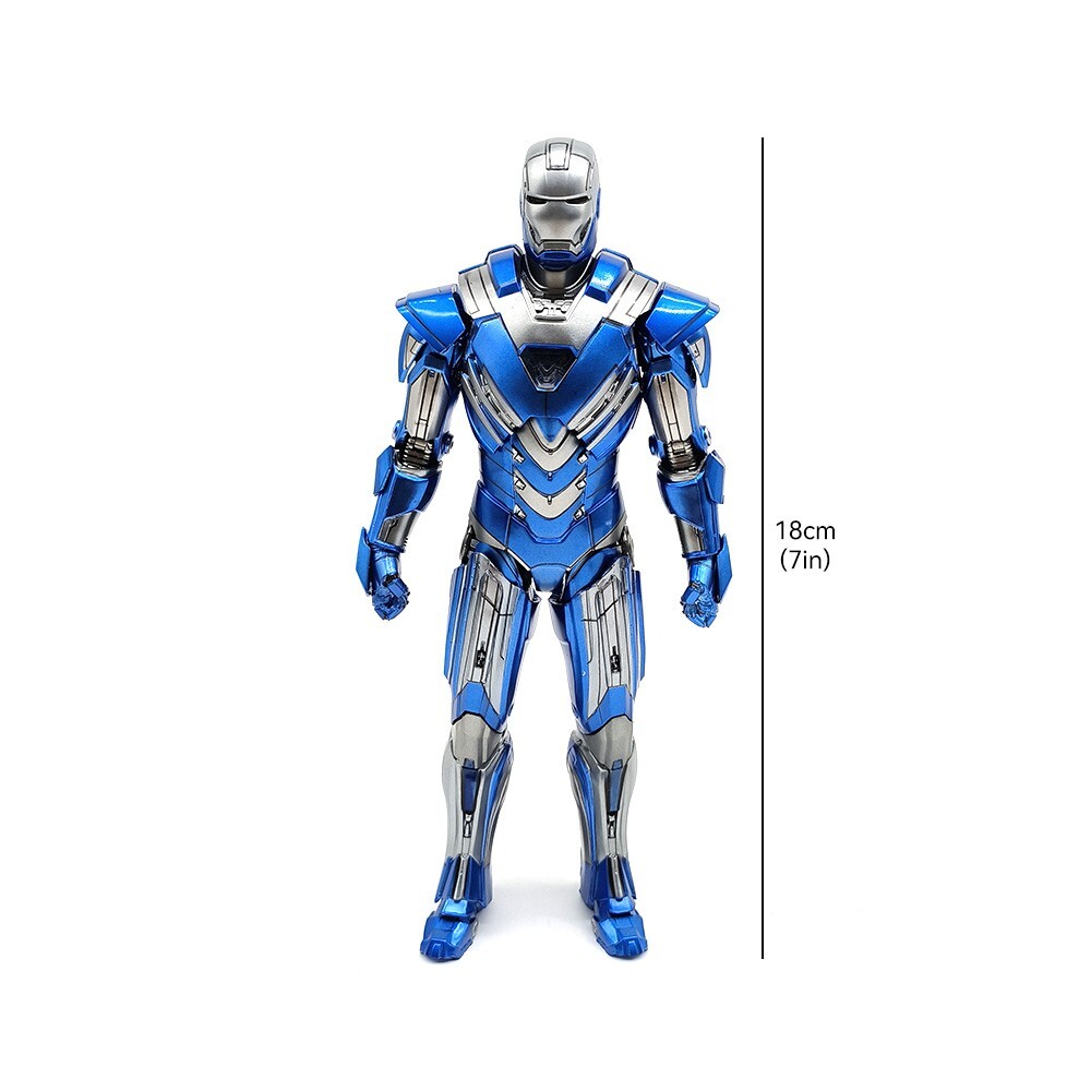 ZD Toy Iron Man Mark30 Action Figure 7in Iron Man 3 Blue Steel