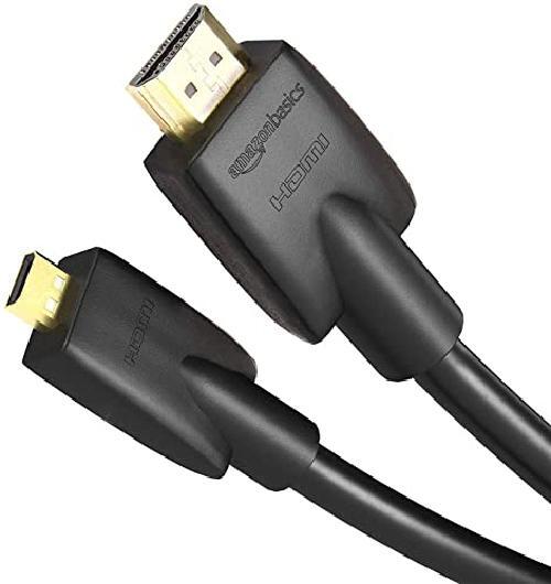 Amazon Basics   Cavo ad alta velocità micro HDMI su HDMI, standard più recente,1