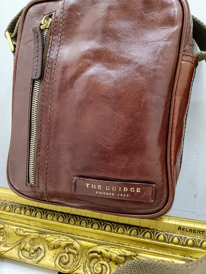 The Bridge Men's Shoulder Bag Story Line Brown Leather - Image 2 of 4