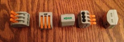 50 pack of Genuine Wago 222-413 Lever Nuts - 3 Pole FREE SHIPPING!