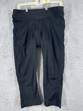 Canari Cycling Pants Womens Extra Large Black Capri Nylon Spandex Blend Chamois