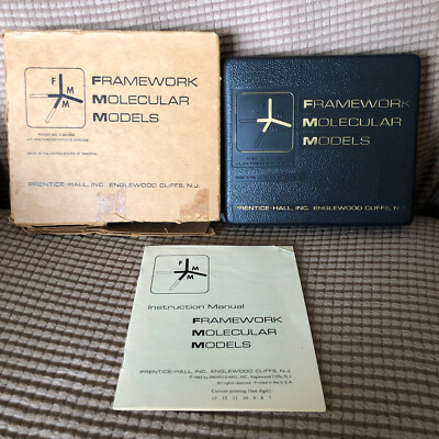 Vintage Framework Molecular Models Chemistry Model Kit made in USA Prentice-Hall