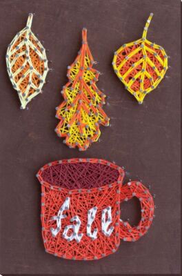 String art kit November DIY craft kits wooden board String art pattern