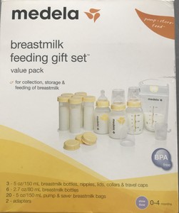 medela breast milk feeding gift set