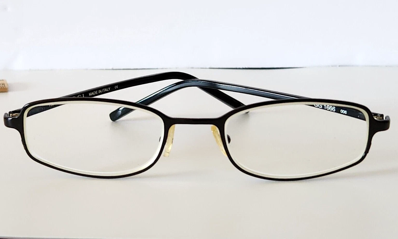 WOW Gucci MADE IN ITALY Eyeglasses MADE ITALY 1666 130 Black FRAMES