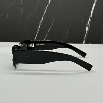NEW Saint Laurent SL697 Unisex Sunglasses in Transparent NEW SL697 001 UNISEX BLACK SUNGLASSES SAINT LAURENT SL 697  main image 4