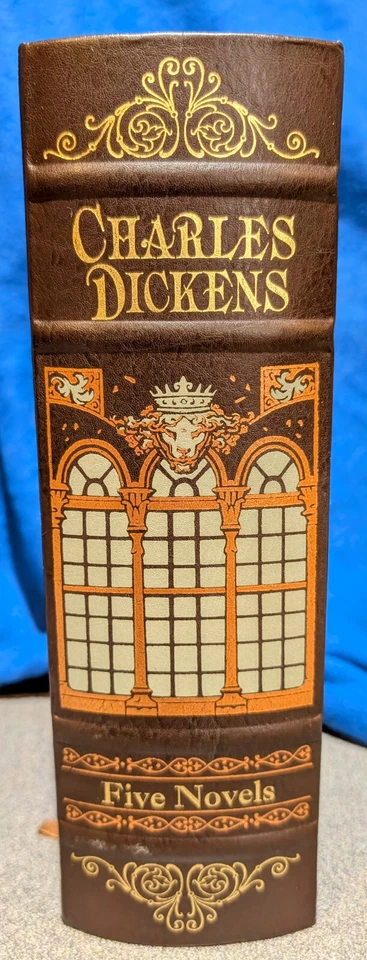 Charles Dickens: 5 Five Novels Leather Collectible Edition Barnes and Noble Foto 2 de 4