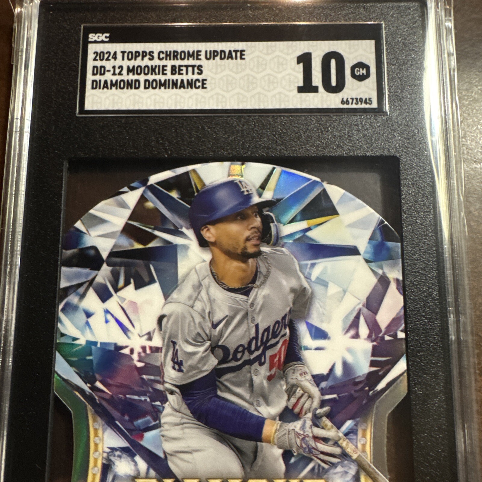 2024 Topps Chrome Update #DD-12 Mookie Betts Diamond Dominance SSP