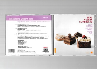 BERG SCHOENBERG WEBERN String Quartets Lyric Suite Piau Lemieux Diotima Naive