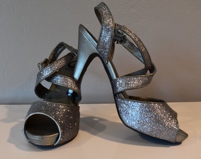 guess glitter heels