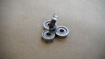 QTY 4. SFR2-6ZZ STAINLESS STEEL FLANGED BEARING