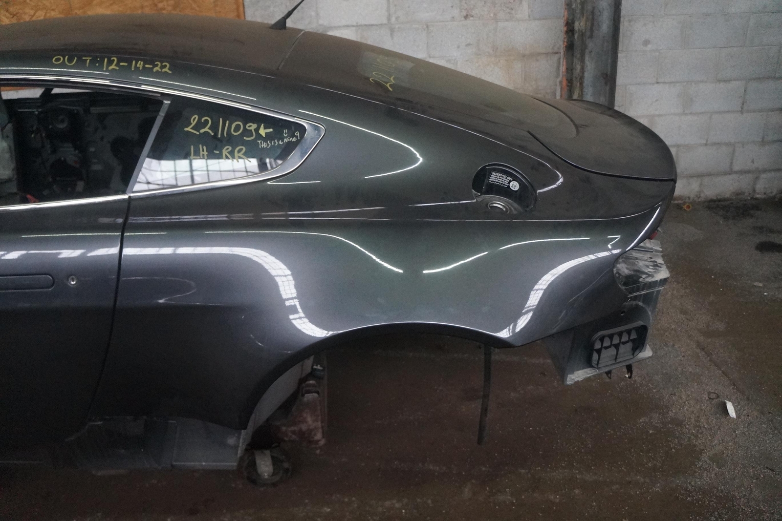 Rear Left Quarter Panel Structural Metal Body Cut Aston Martin Vantage V8 06-18