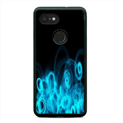 Music Sound Waves Blue Lines Case Cover For Google Pixel 3 3XL 2XL