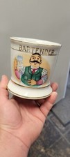Cool Old Vintage porcelain Bartender Occupational Shaving Mug