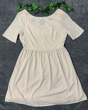 Francesca's Annabella Woman’s Dress Beige Color Size S NWT.