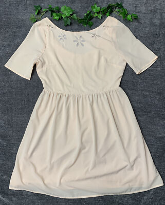 Francesca's Annabella Woman s Dress Beige Color Size S NWT.