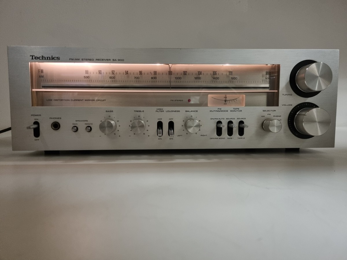 Technics SA-300 FM/AM STEREO RECEIVER - New Lights - Replace Fuse