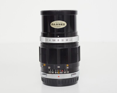OLYMPUS E ZUIKO AUTO-T 3.5 F 100MM Seriennr. 229083 Stift F, FT und FV