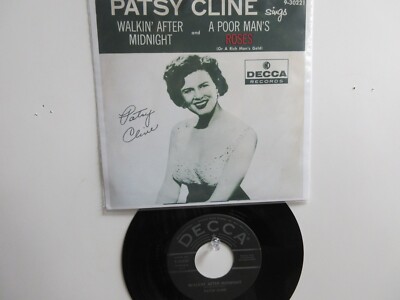    ' PATSY CLINE ' HIT 45   [ WALKIN' AFTER MIDNIGHT ]  1957 !   