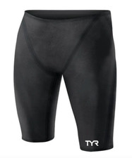 TYR Boys' Youth 24 Black Tracer B-Series Swim Suit Jammer Made in USA New