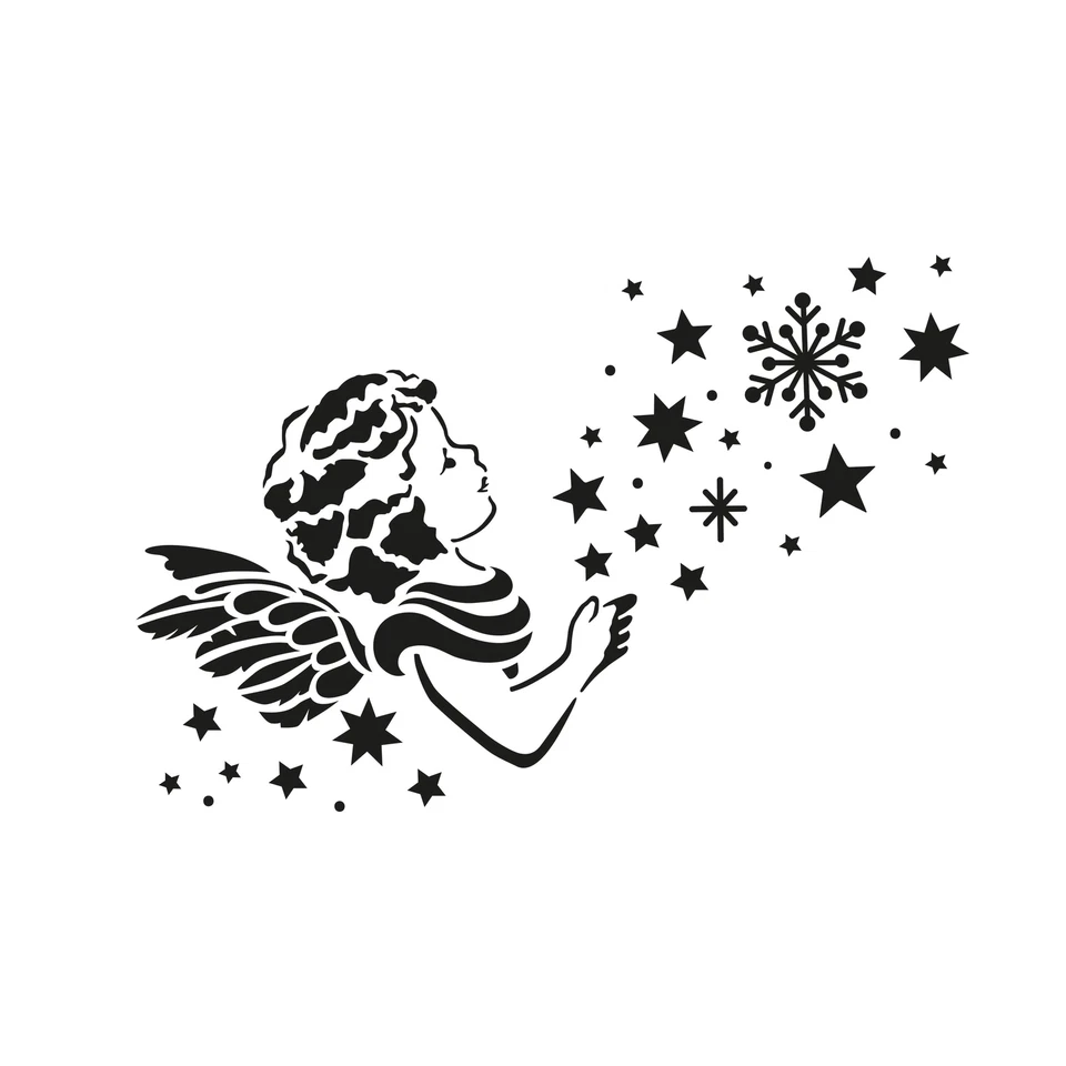 Viva Decor Universal Schablone A4 Weihnachtswunsch