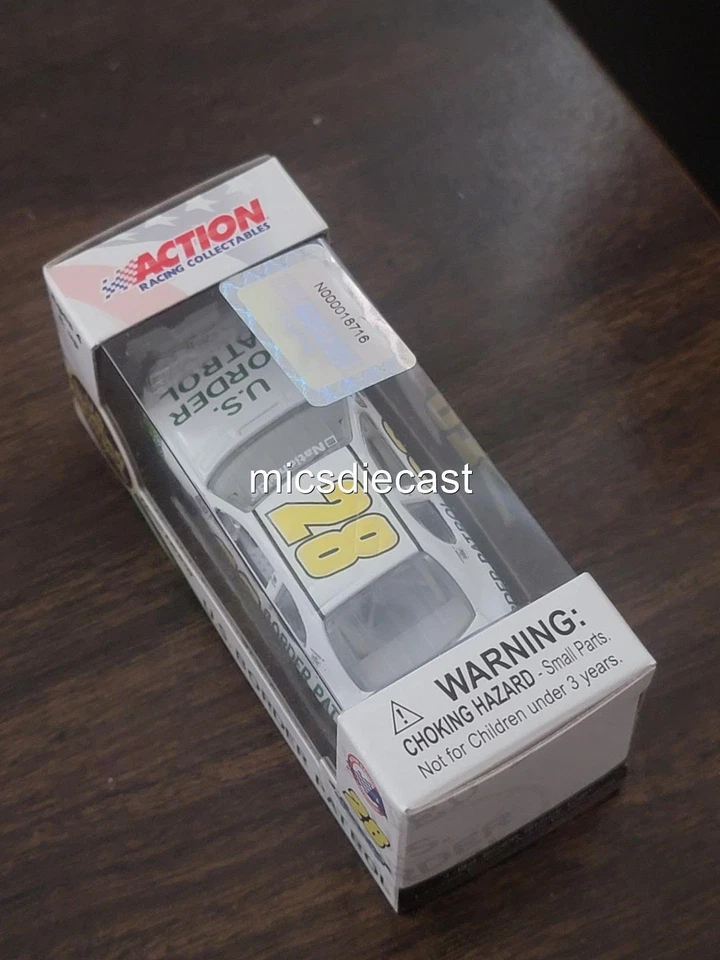 PROMO 2008 Kenny Wallace #28 Texas Border Patrol 银色系列压铸 JR 全新带盒 — 第 3/4 张图片