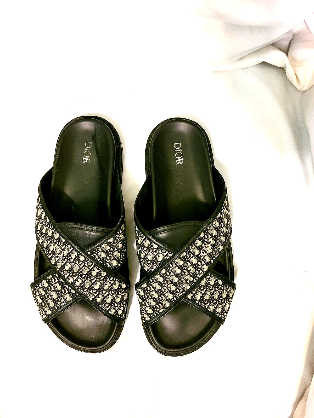Christian Dior   Sandales à enfiler en cuir US TAILLE 11