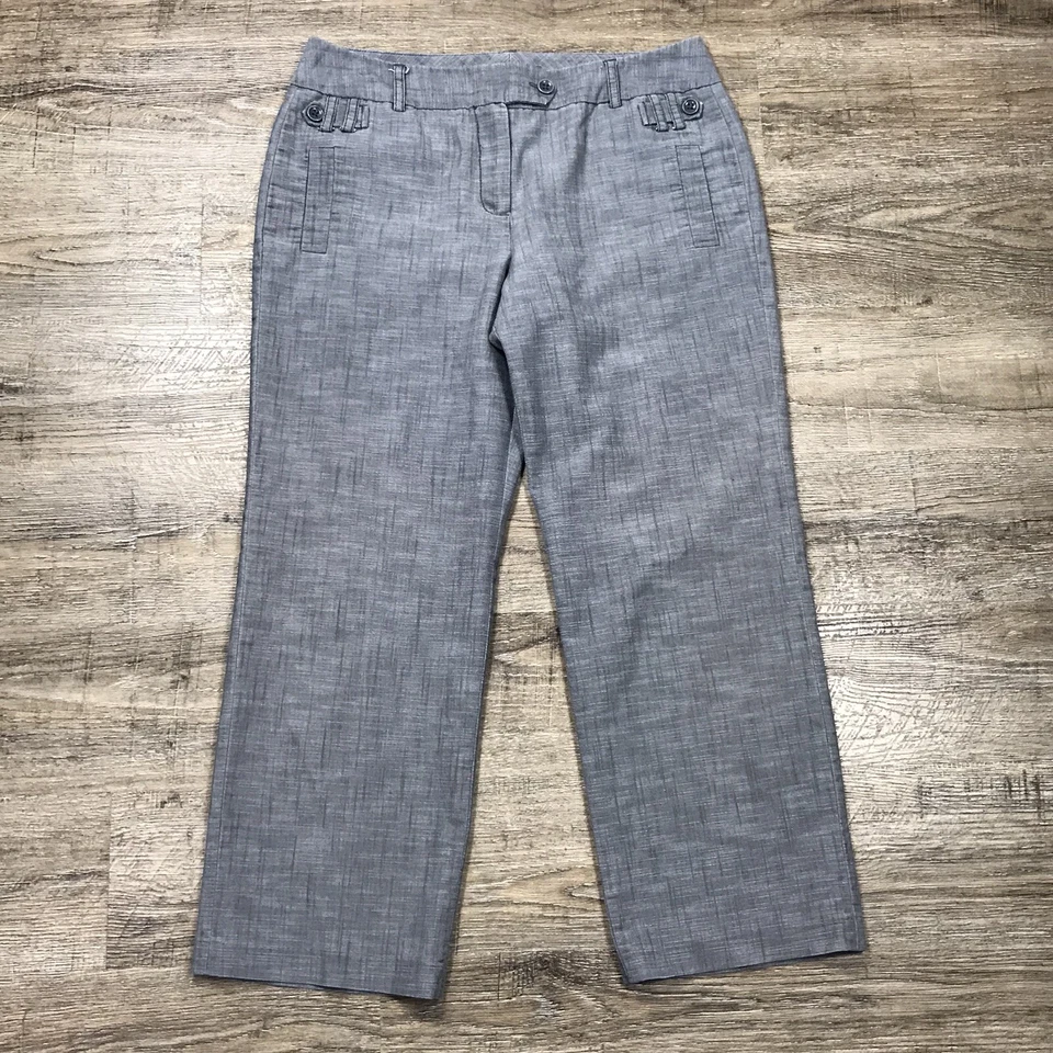 New Directions Dress Pants ~ Sz 12P ~ Gray ~ High Rise ~ 27" Inseam - Image 2 of 4