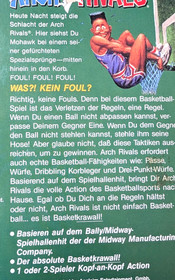 Arch Rivals EMBALAJE ORIGINAL ALEM&Aacute;N E instrucciones - Juego Nintendo NES PAL B Basket Brawl