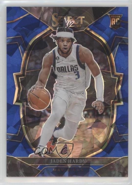 2022-23 Panini Select Concourse Blue Cracked Ice Prizm Jaden Hardy #80 09vk