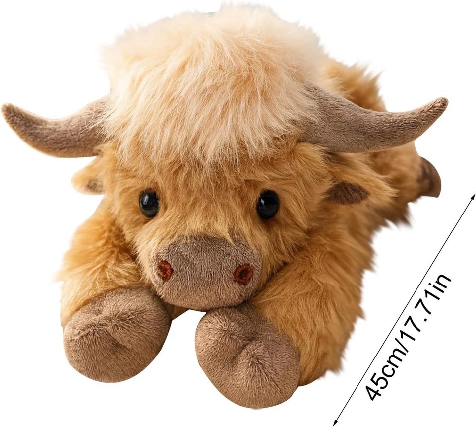 Weighted Cow Weighted Stuffed Animal Pillow for Kids, Super Soft Cow Gift - Bild 2 von 4