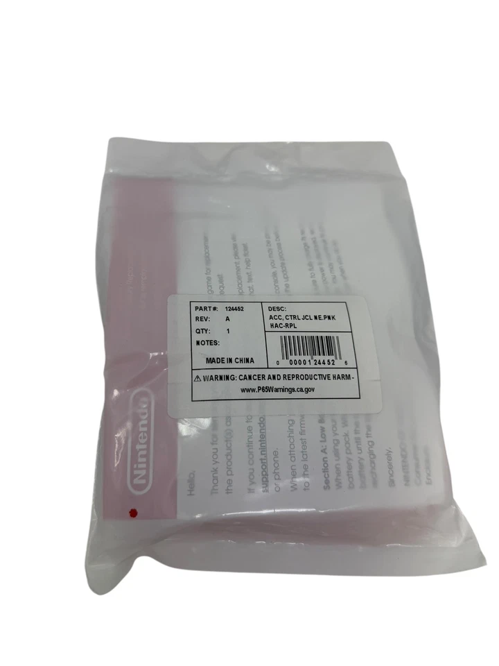 Nintendo Switch Neon PINK LEFT Joy-con Only Joycon Brand New Genuine Replacement - Image 2 of 2