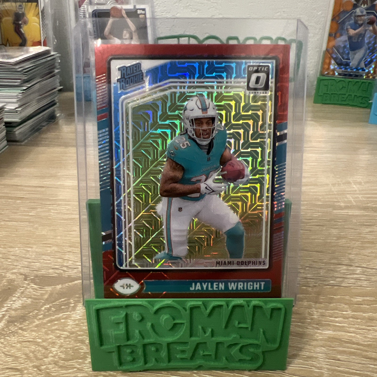 2024 Panini Donruss Optic - Rated Rookie Jaylen Wright #249 Red Mojo Prizm (RC)