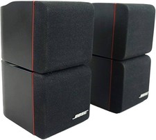 Set of 2 Bose Double Dual Cube Speakers Acoustimass Lifestyle  Surround  Speaker