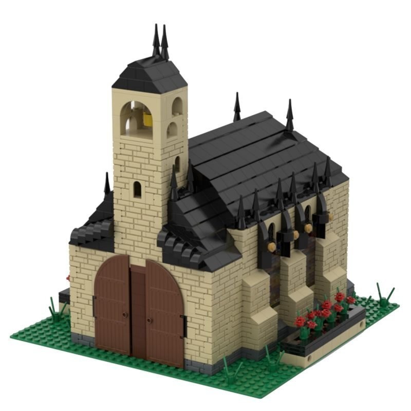 MOC-36498 Modular Gothic Church with Cemetery Building Set 5731 Pcs