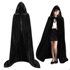 Children's Halloween costume hooded cape witch cape 80 cm from the shoulder