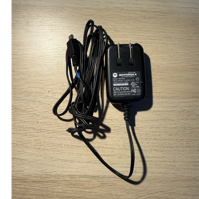 Motorola AC/DC Adapter 5.9V Micro-USB Black AC Plug SPN5185A