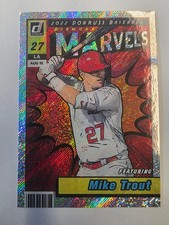 2022 Panini Donruss Baseball Marvels Mike Trout #M-1 Rapture Parallel Angels