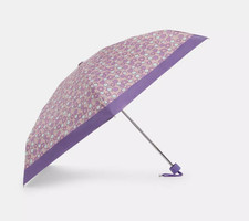 Coach Lily Multi UV Protection Mini Umbrella With Floral Print CBM51 - New