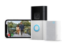 Ring Battery Video Doorbell Plus + Chime Bundle Head-To-Toe View Night Vision