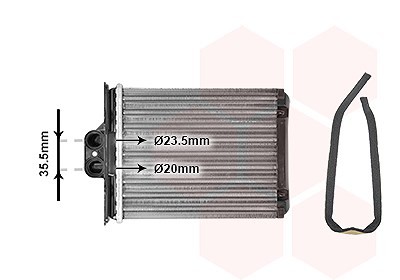 VAN Wezel WäRmetauscher, Innenraumheizung U.A. FüR Opel, Saab-image
