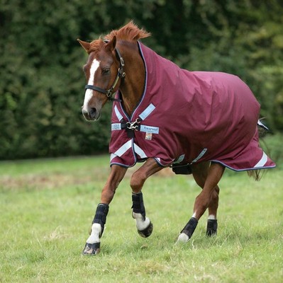 Horseware Rambo Wug Turnout Lite 50g - Burgundy -Bewegungsfreiheit 