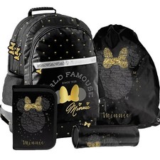 Minnie Mouse Maus Rucksack  Schulrucksack Schulranzen Set 4 teilig 1-3 Klasse