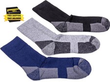 3 Packs Lightweight Hiking Socks Thin Merino Wool Socks for Men Warm Crew Socks,