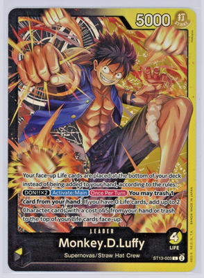 bandai trading card games one piece three brothers ultra deck GAME - SAIKYO JUMP LIMITED EXCLUSIVE - LUFFY - ACE - SABO - THE STRONGEST 3 PACK This deck is your golden ticket to the Grand Line Sabo ST13-001 Prices | One
