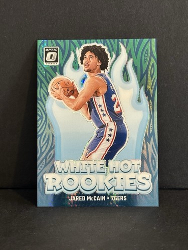 Panini 2024-25 Optic White Hot Rookies Green Prizm #2/249 Jared McCain 76ers - Picture 1 of 2